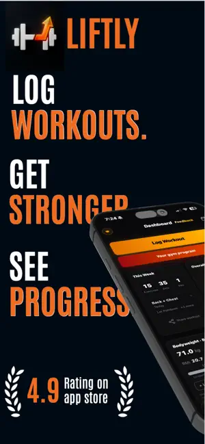 Liftly - Gym Tracker screenshot 1
