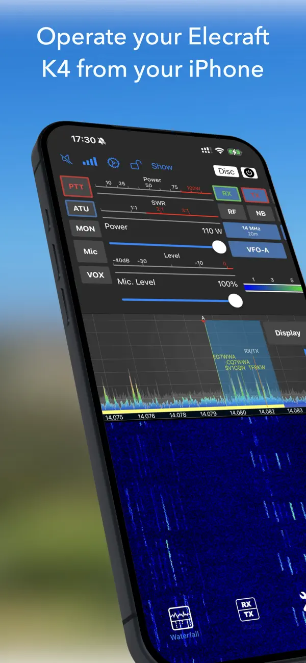 Screenshot #1 pour K4 Control for Elecraft K4
