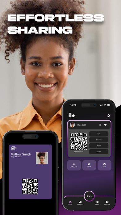 ilo - Digital Business Card Screenshot