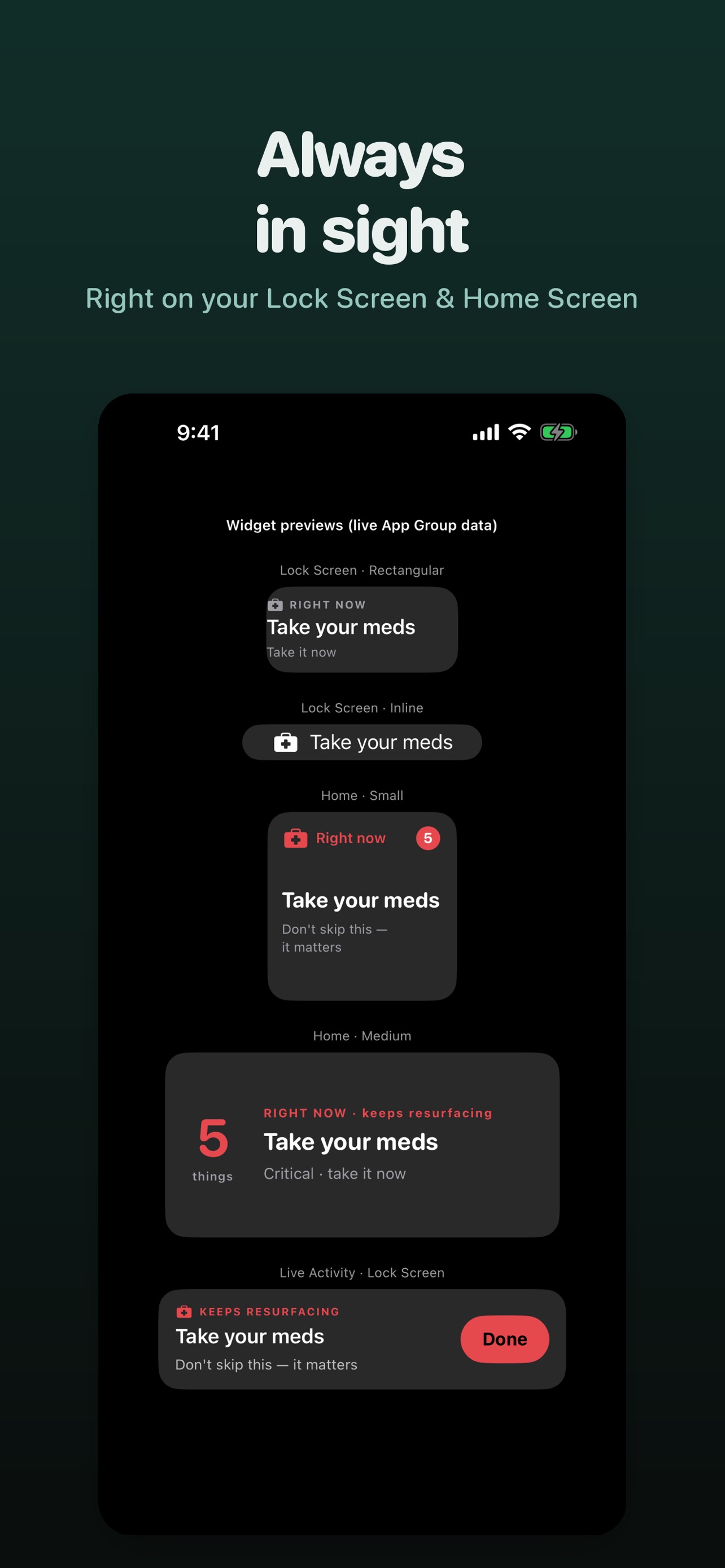 Screenshot 5 of ReSurface: ADHD Reminders