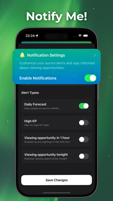 Aurora Forecast Tracker Screenshot