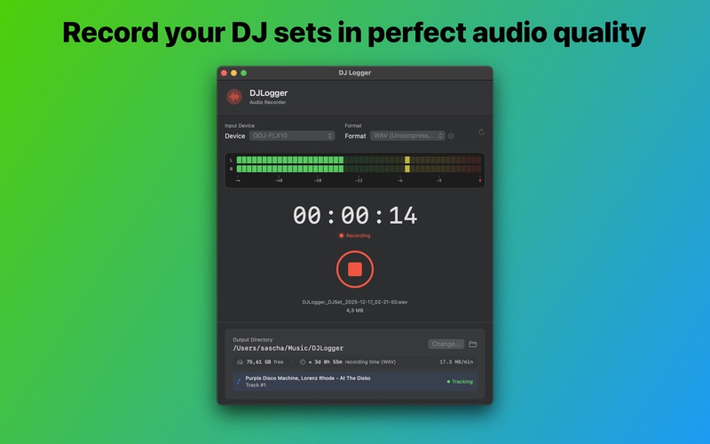 DJLogger screenshot
