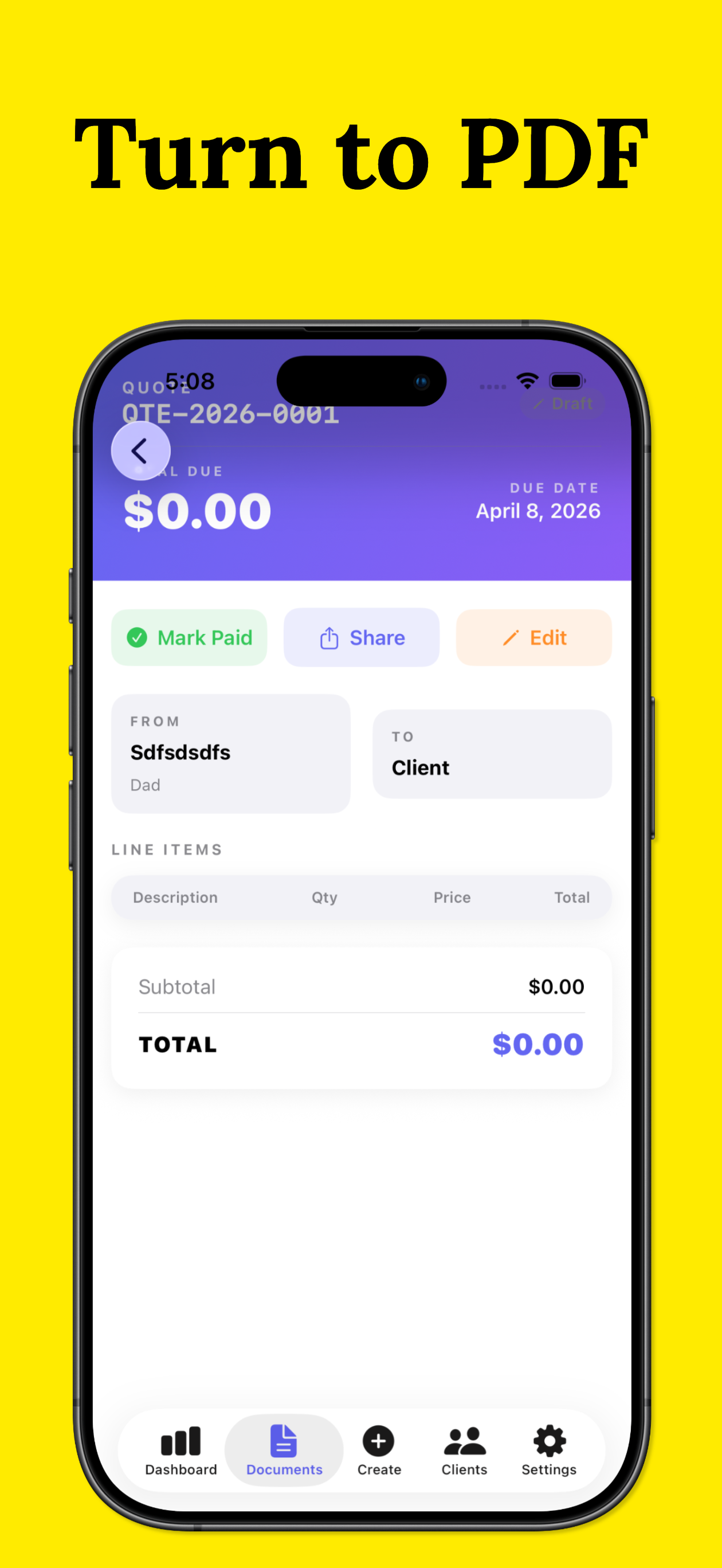 Invoice & Receipts Generator screenshot 4