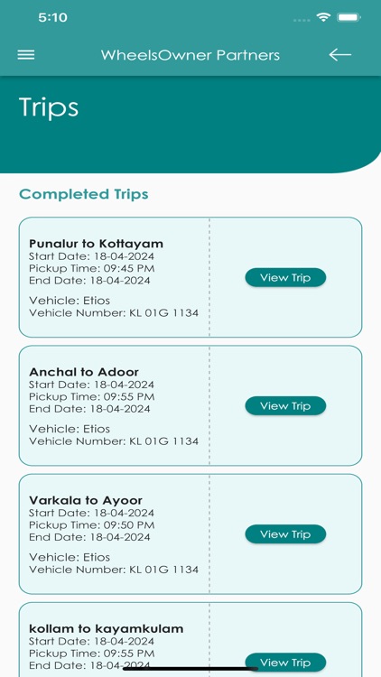 Wheels Driver App