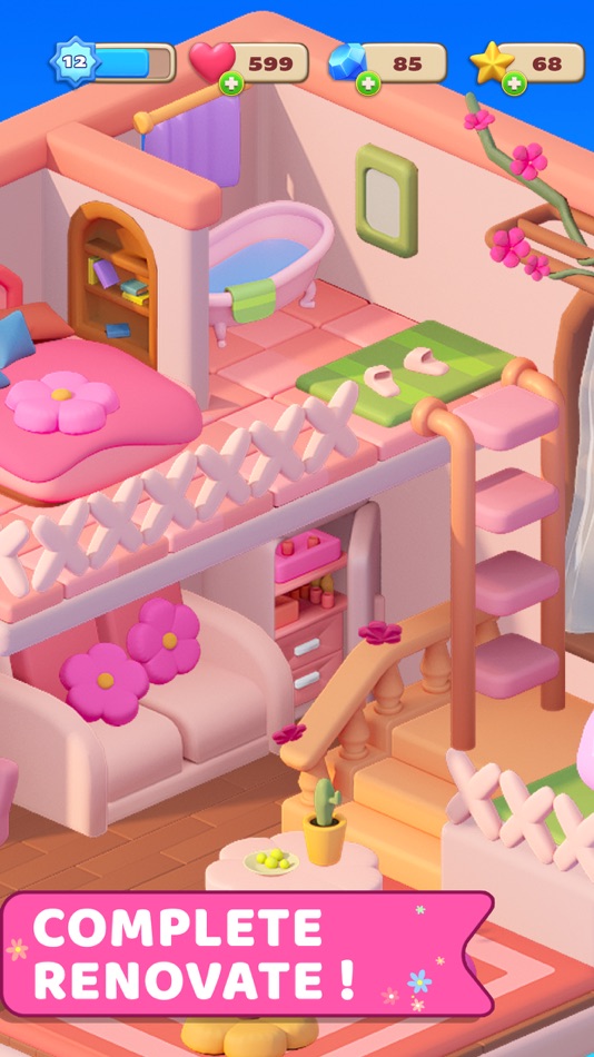 #2. Decor Merge - Fashion Renovate (iOS) Bởi: FW GAME