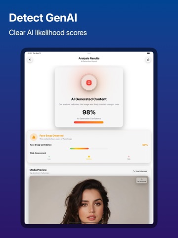 Truly: AI Detector iPad screenshot