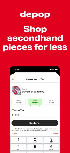 Depop - Buy & Sell Clothes iPhone screenshot 6