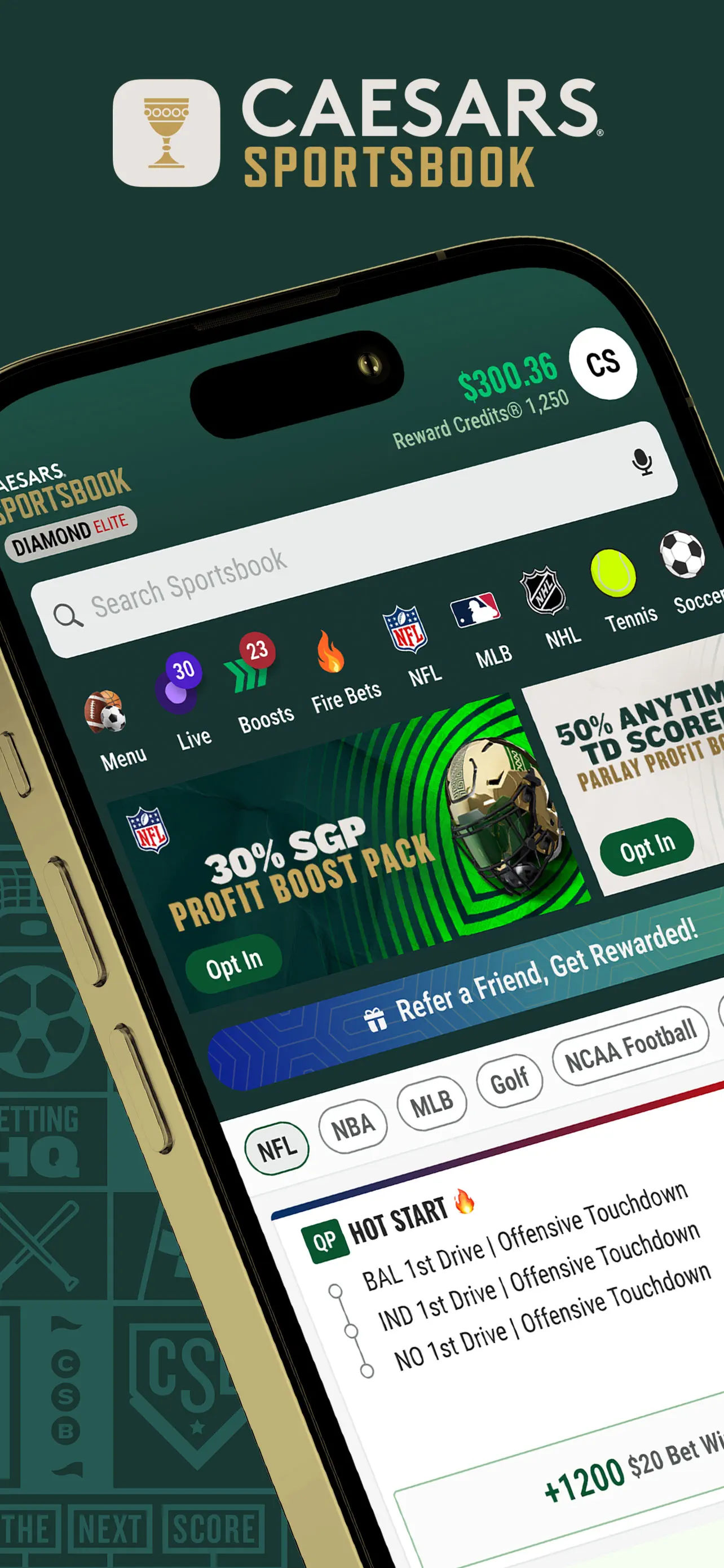 Caesars Sportsbook screenshot 1
