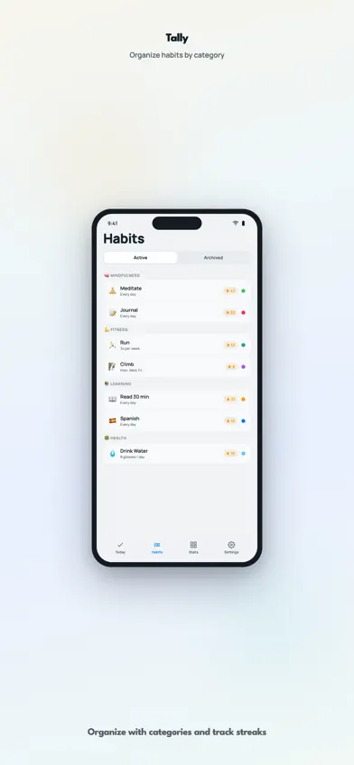 Tally Habit Tracker screenshot 3