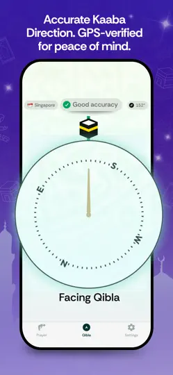 Capture d'écran de Namaz Pro: Azan Time, Qibla sur iPhone 1