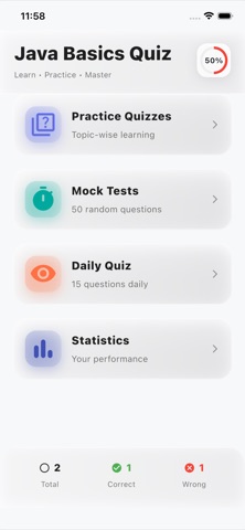 Java Basics Quiz Screenshot 1 of 5
