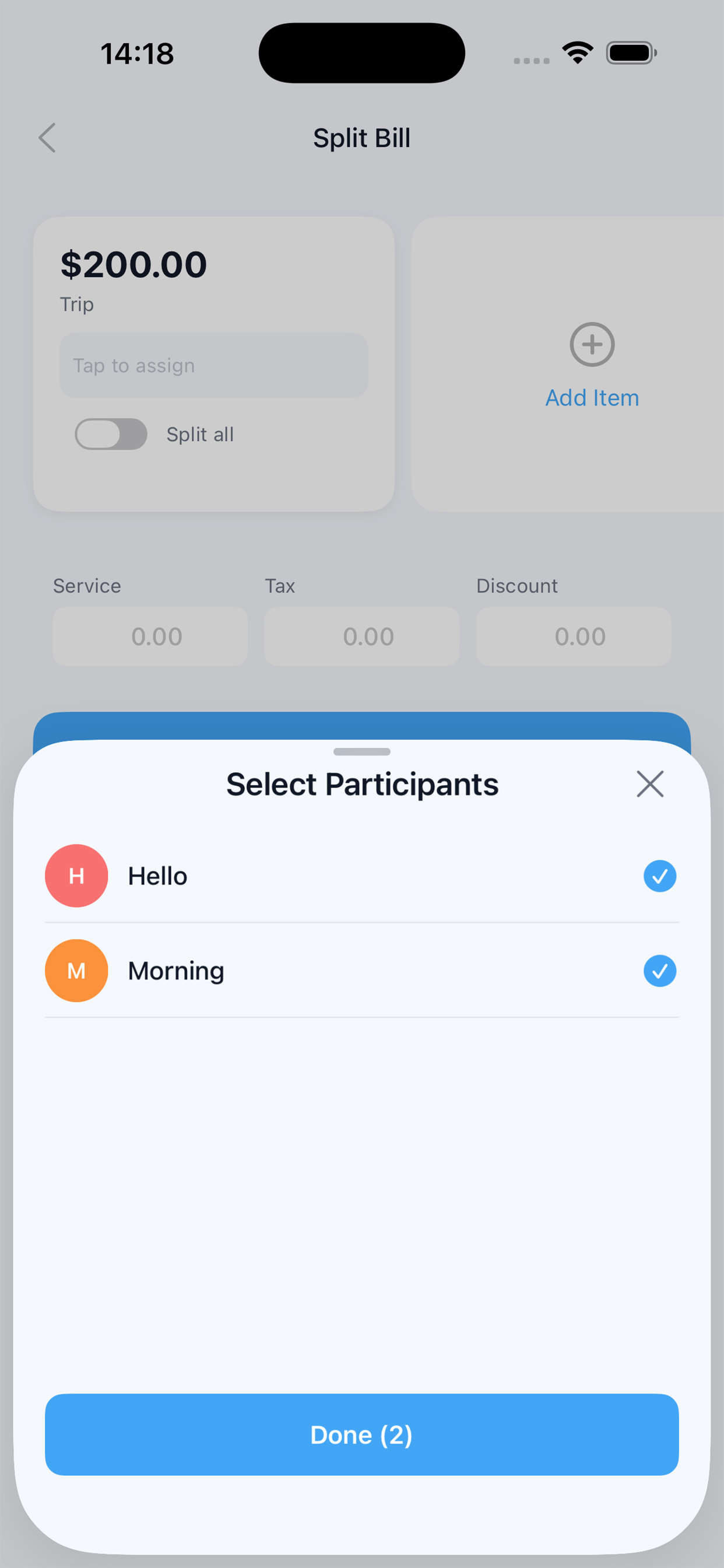 EquiTab: Group Bill Divider