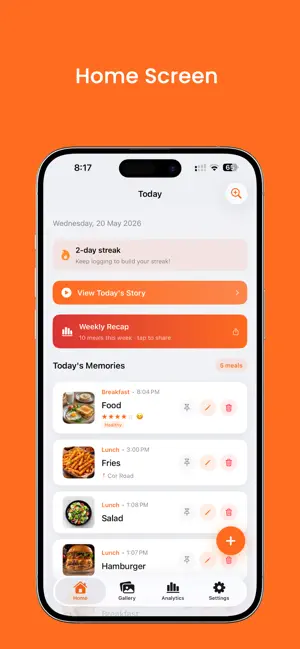 Food Diary: Meal Tracker & Log screenshot 1