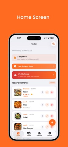 Food Diary: Meal Tracker & Log Screenshot 1 of 7