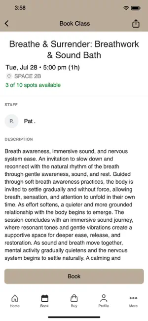 SPACE2B Wellness screenshot 3