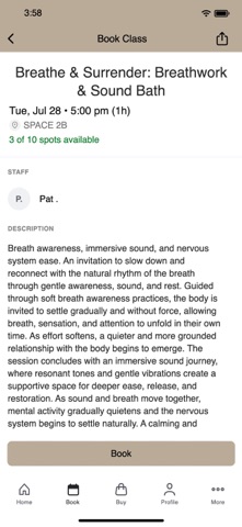 SPACE2B Wellness Screenshot 3 of 3
