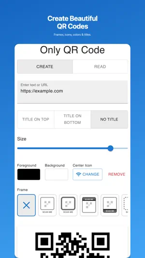 Only QR Code screenshot 1