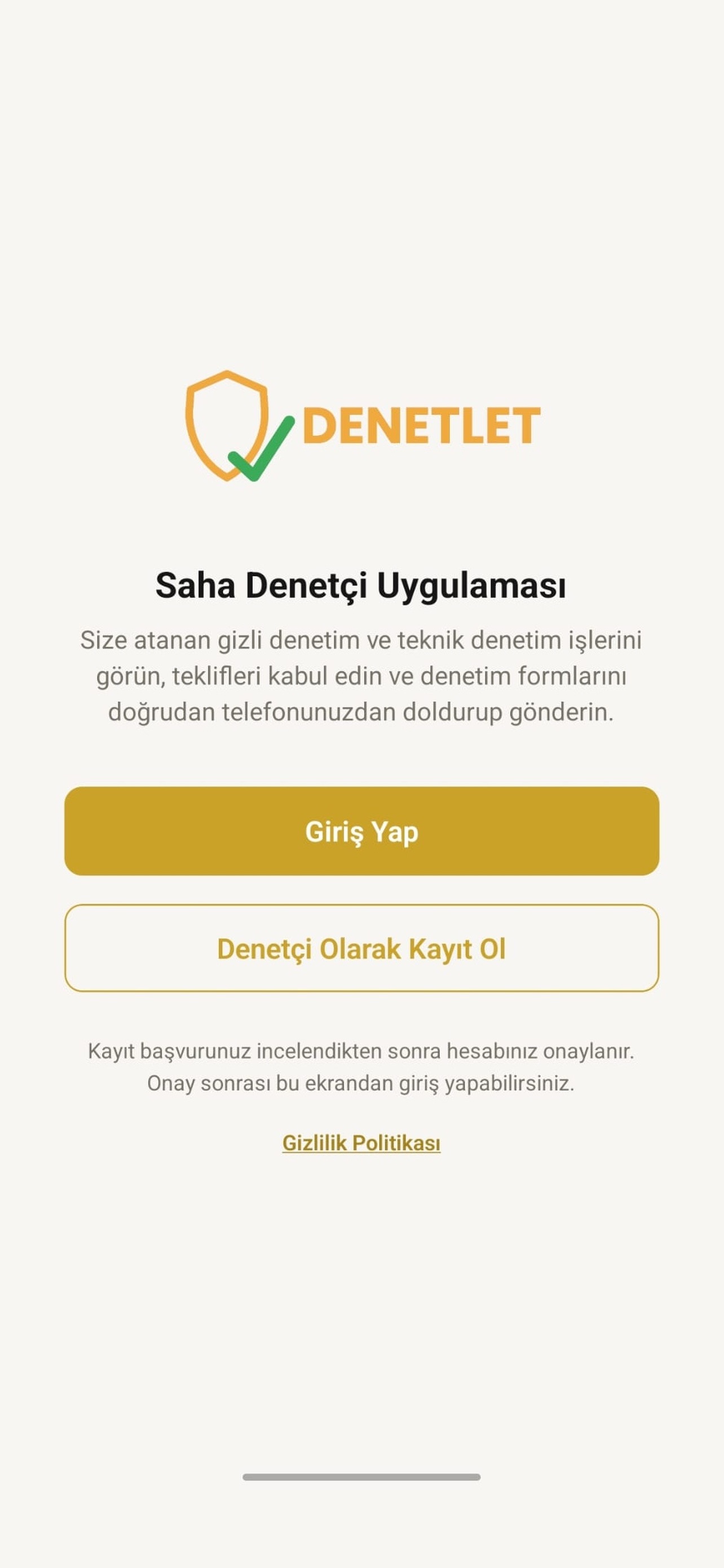 Screenshot 1 of Denetlet: Saha Denetçi