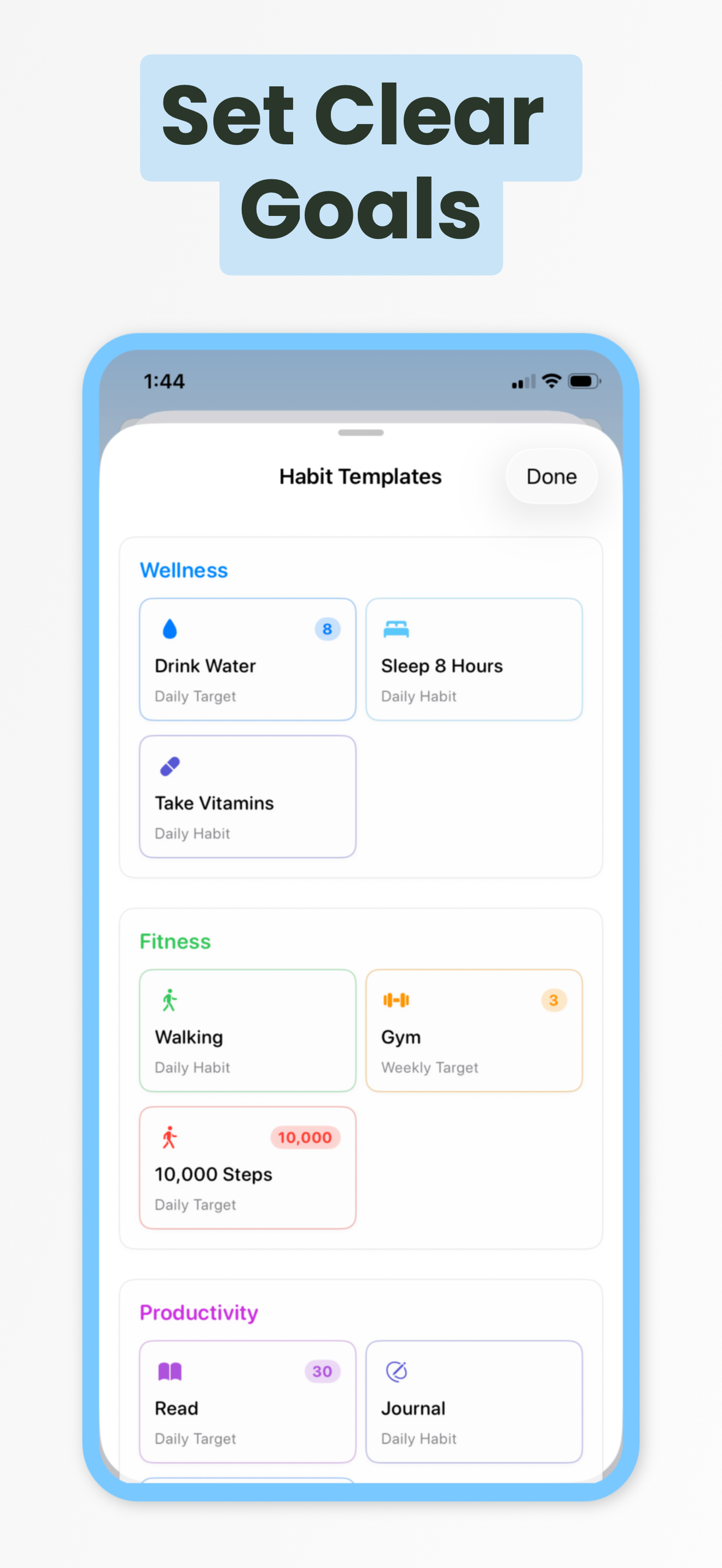 Infinity Habit Tracker