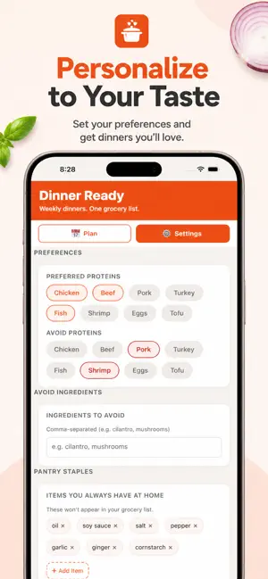 Dinner Ready: Meal Planner screenshot 2