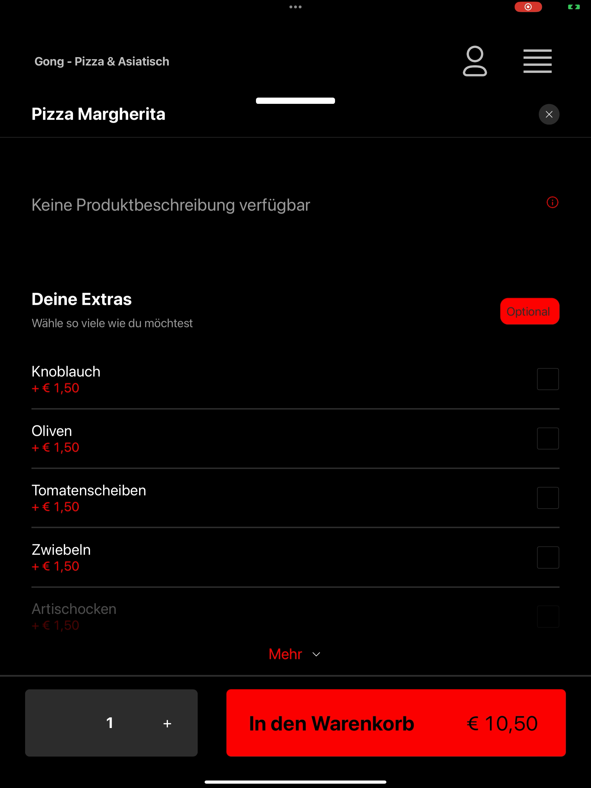 Gong - Pizza & Asiatisch screenshot 15