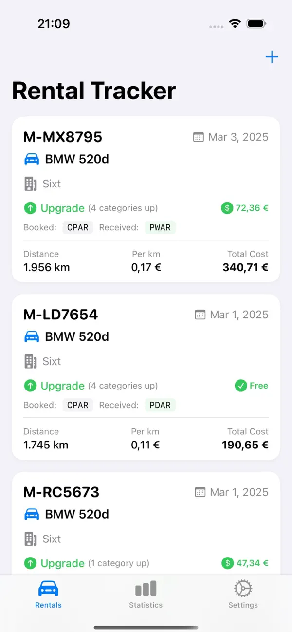Screenshot #1 pour Rental Tracker