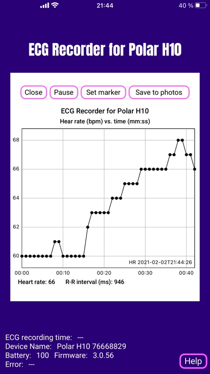 ECG Recorder for Polar H10 screenshot-6