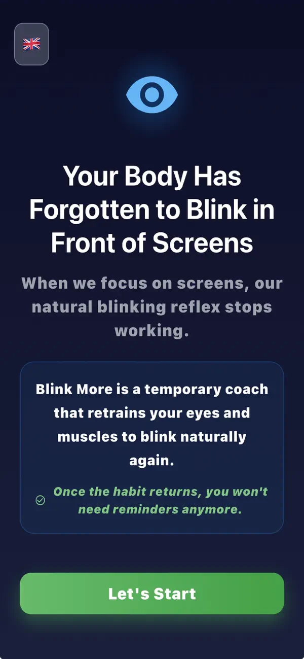 Screenshot #1 pour BlinkMore - Eye Care