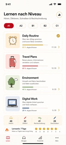 German Dictation Practice Screenshot 2 of 10