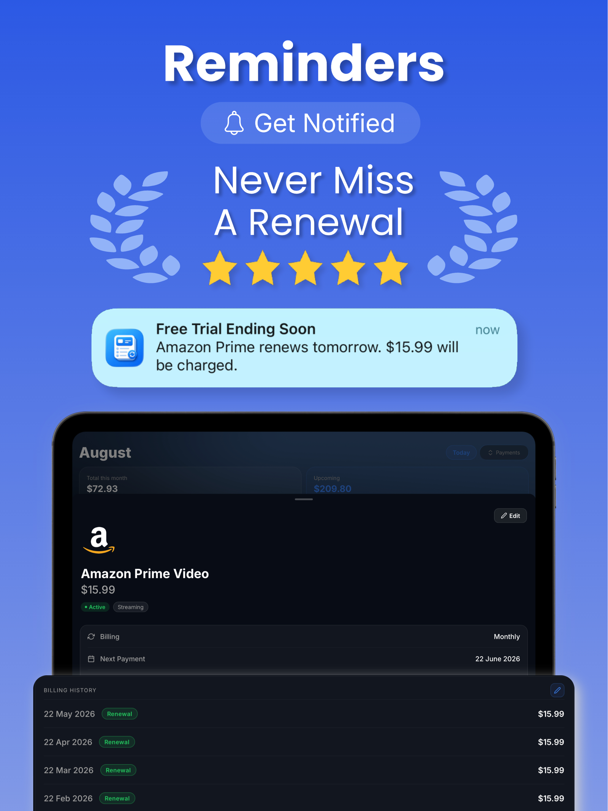 Subscription Tracker: Subflo