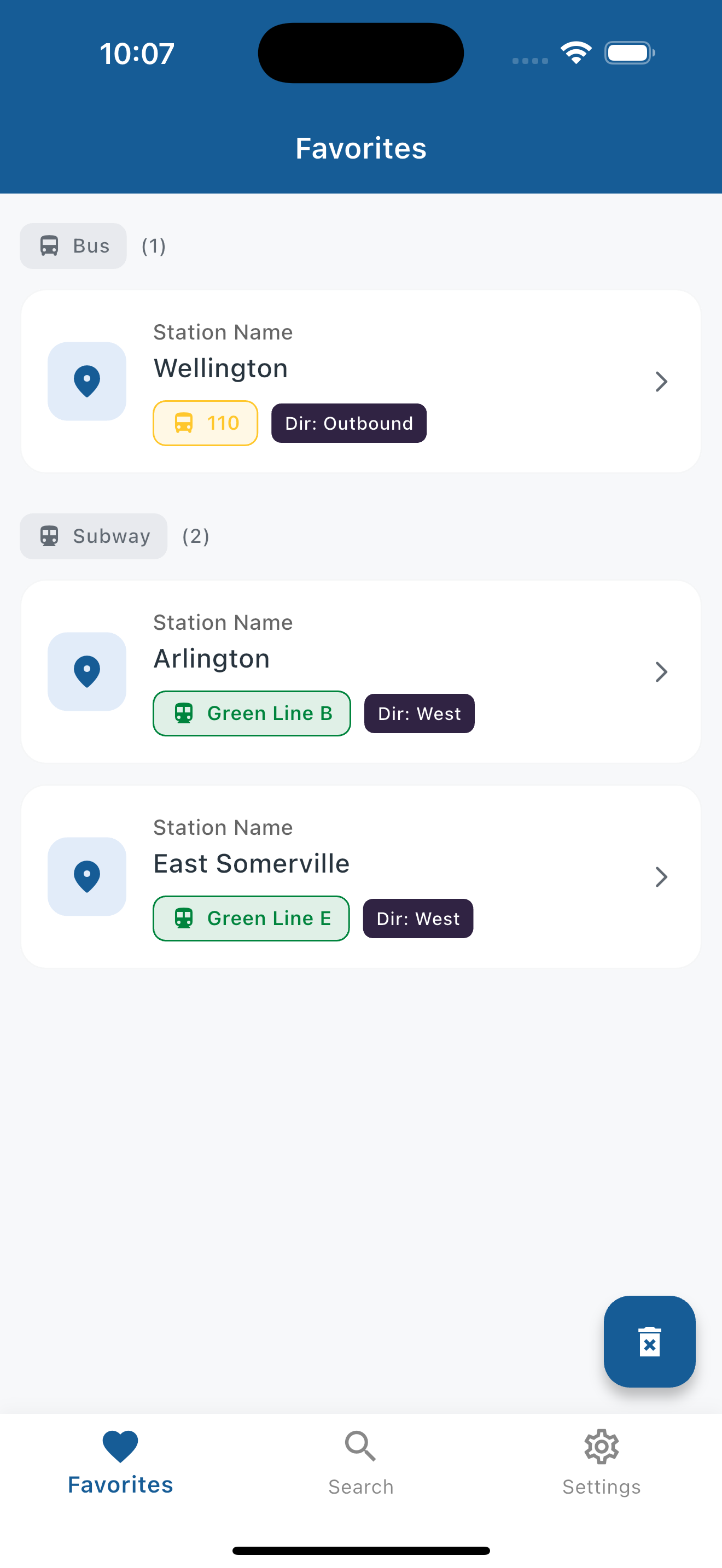 Boston Transit Tracker - MBTA screenshot 2