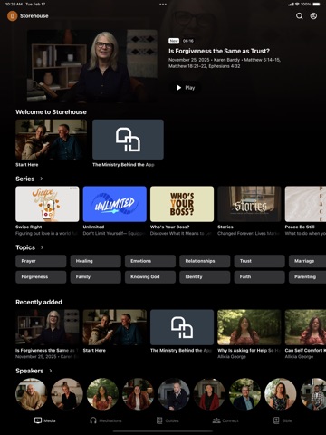 The Storehouse App iPad screenshot