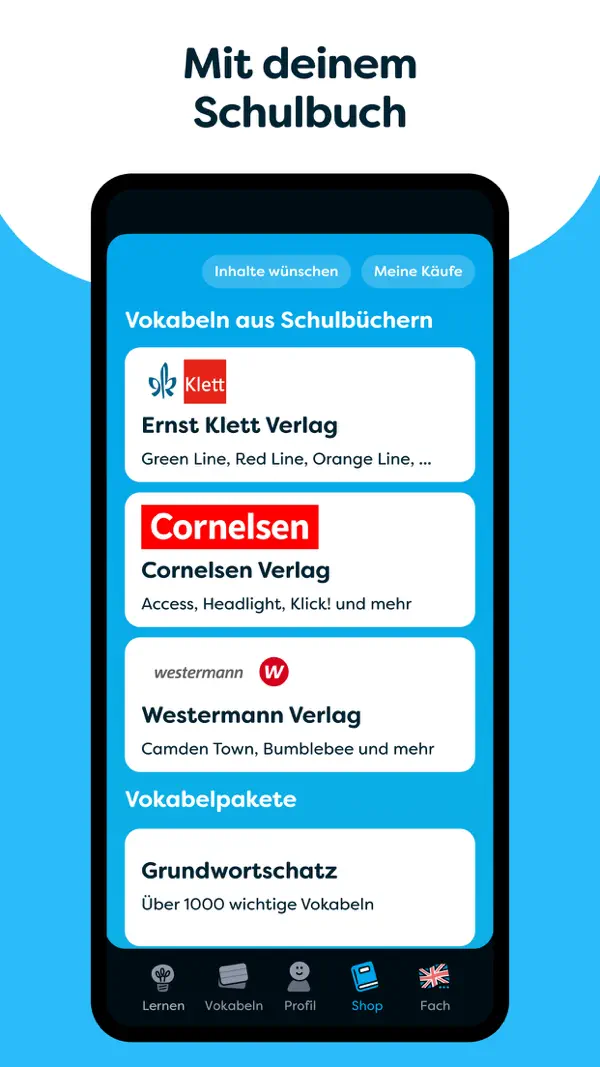 cabuu - Vokabeln lernen iPhone App Screenshot 5 – Bildung