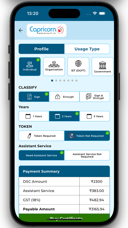 #4. Capricorn Customer Application (iOS) 由: Capricorn Identity Services Pvt. Ltd.