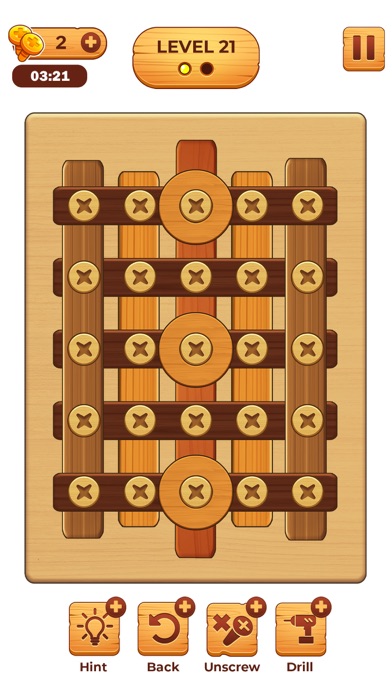 Screw Puzzle: Wood Nut & Bolt Screenshot