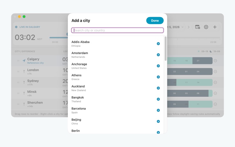TimeLine Zones screenshot 2
