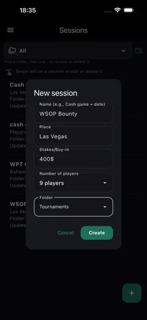 Poker Live Notes — Offline screenshot 2