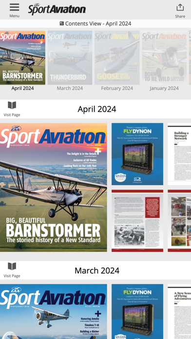 EAA Sport Aviation Magazine Screenshot