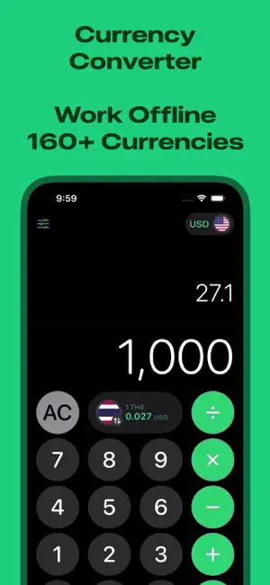 Currency calculator - Matcha screenshot 1