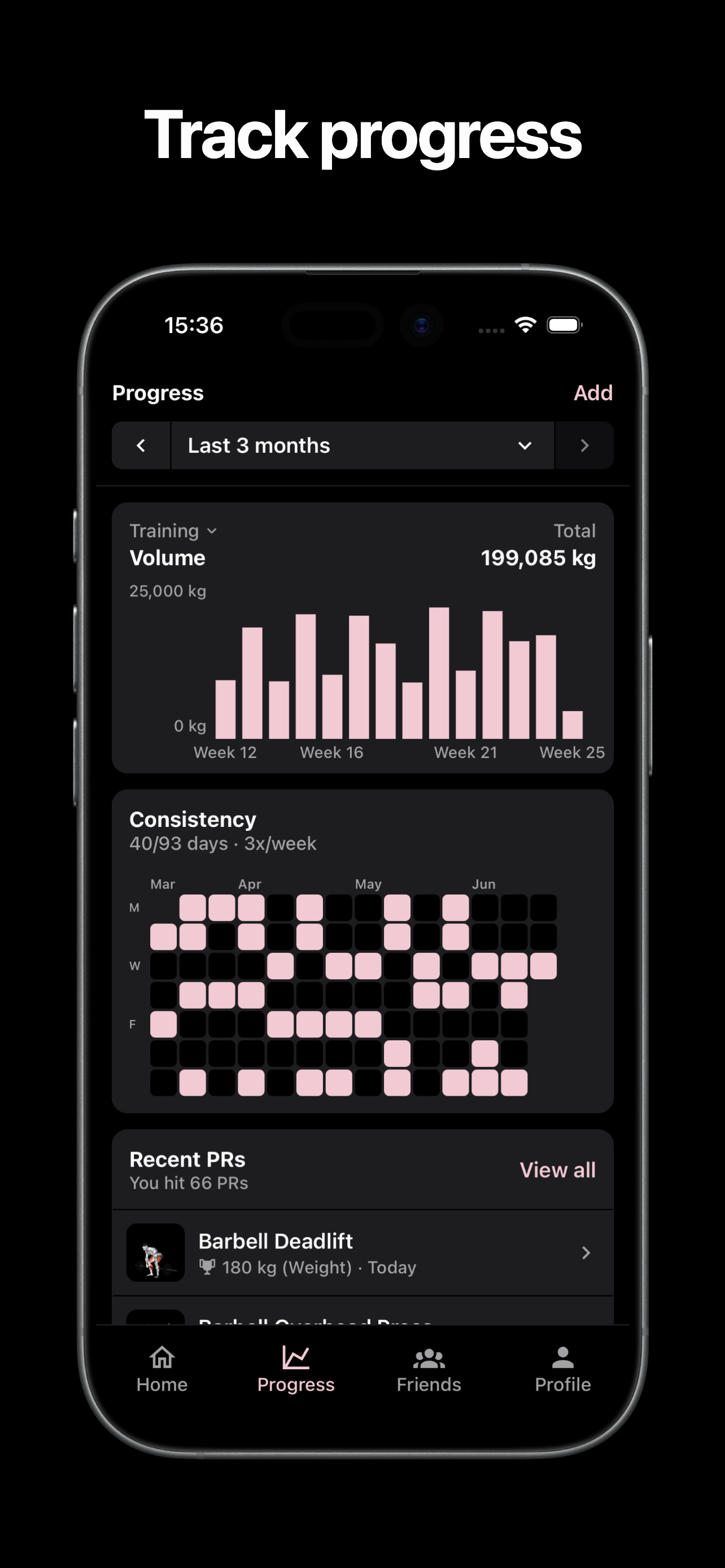 Volm - Gym Workout Tracker screenshot 4