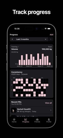 Volm - Gym Workout Tracker Screenshot 4 of 6