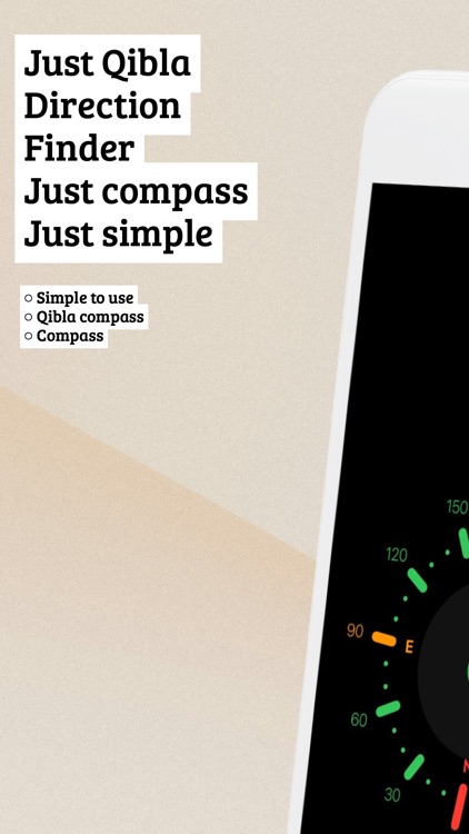 Minimalist Qibla Compass