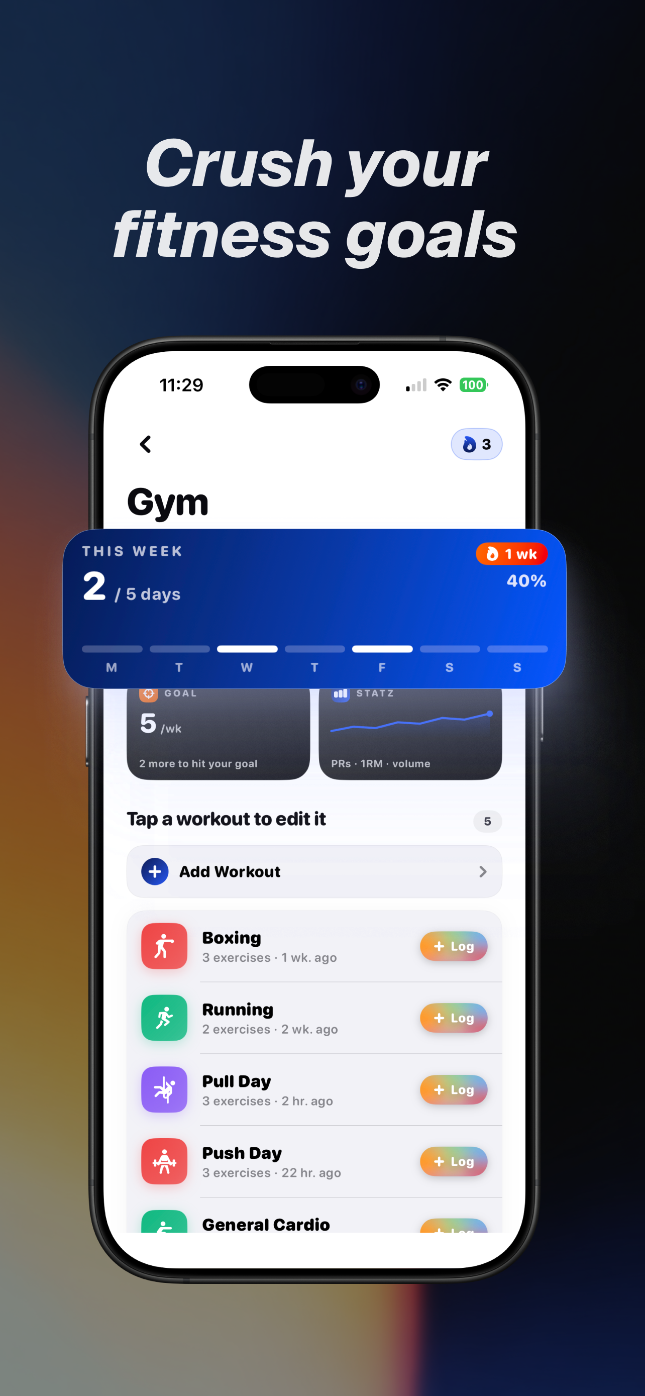Statz: Gym Food Drink Tracker