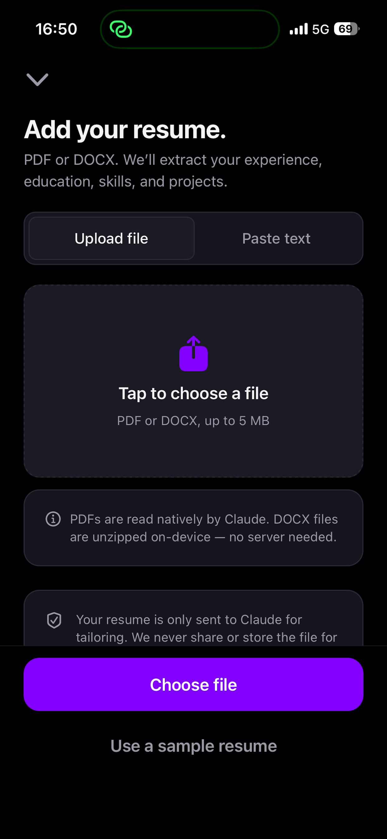 TailorCV screenshot 3