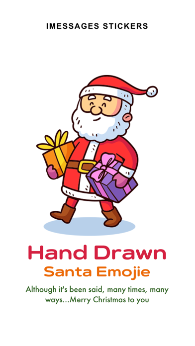 Hand Drawn Santa Emojis Screenshot