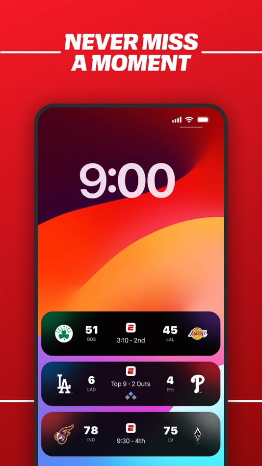 #10. ESPN: Live Sports & Scores (iOS) Ved: Disney