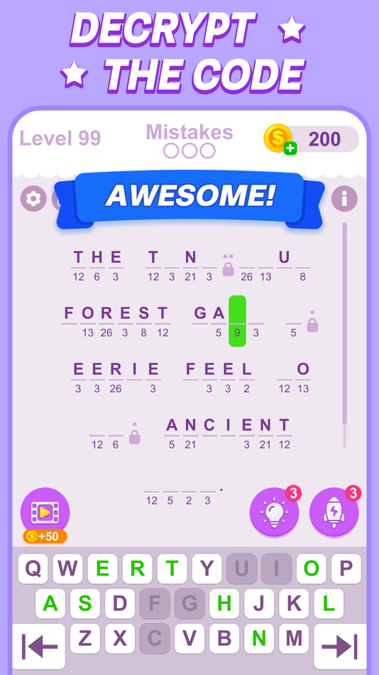 #2. CipherWord Master (iOS) 由: 亚丽 阴