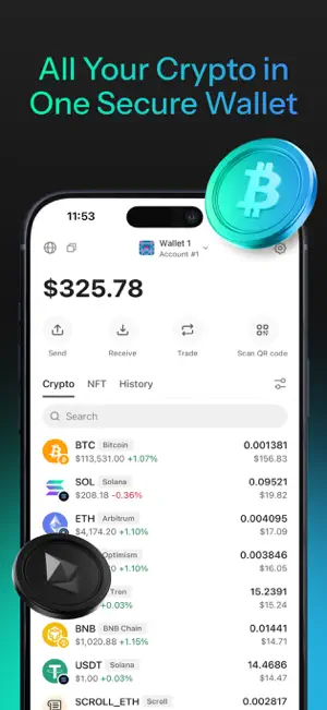 Hax Wallet: Bitcoin & Crypto screenshot 1