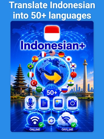 Indonesian Translator & More + iPad screenshot