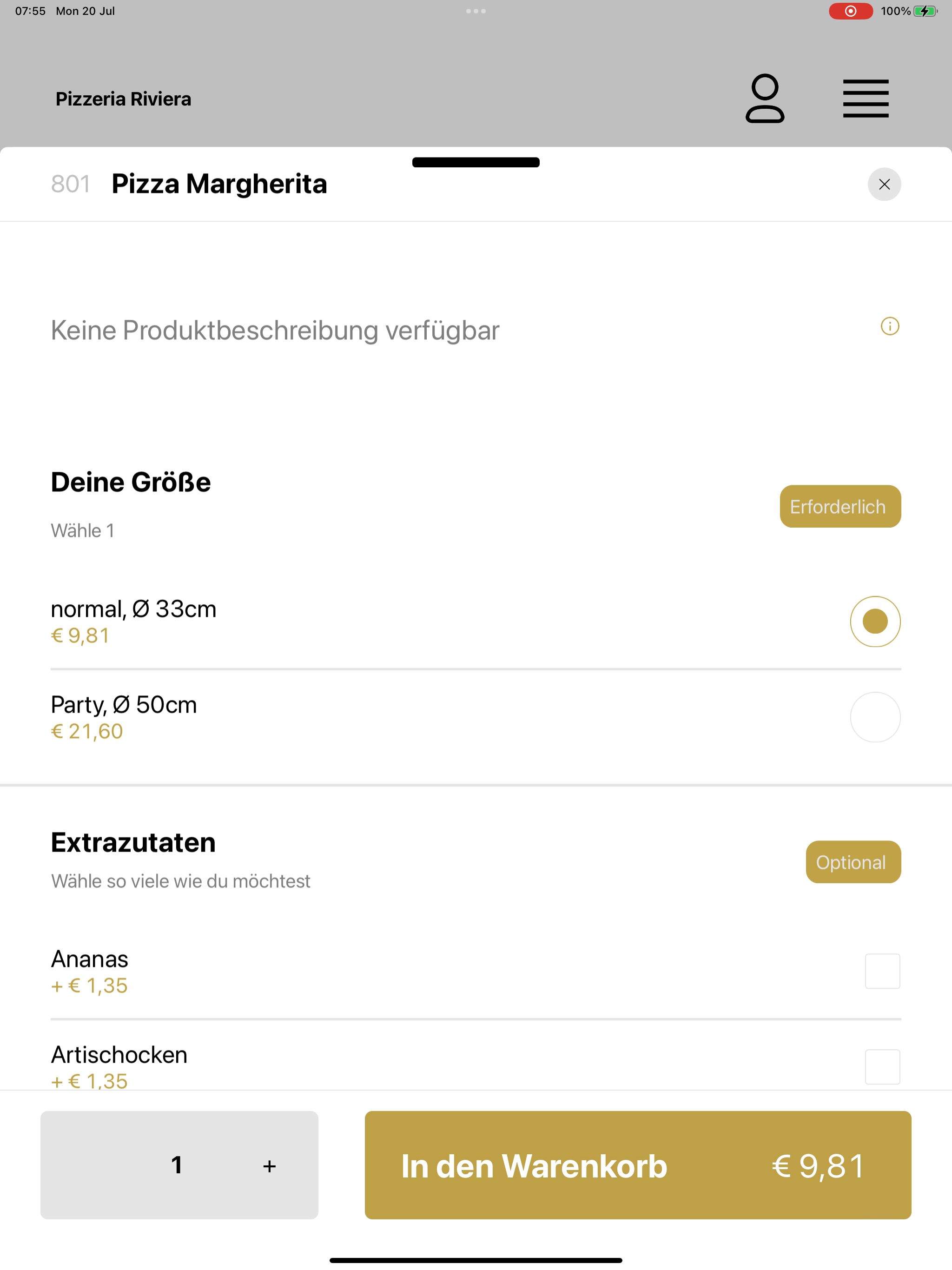 Pizzeria Riviera Wien screenshot 16